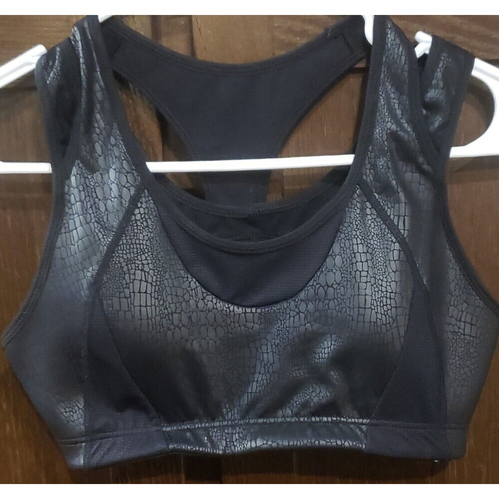 Syrokan Black Sports Bra, High Impact Wirefree Mesh Racerback, Small, Worn Once